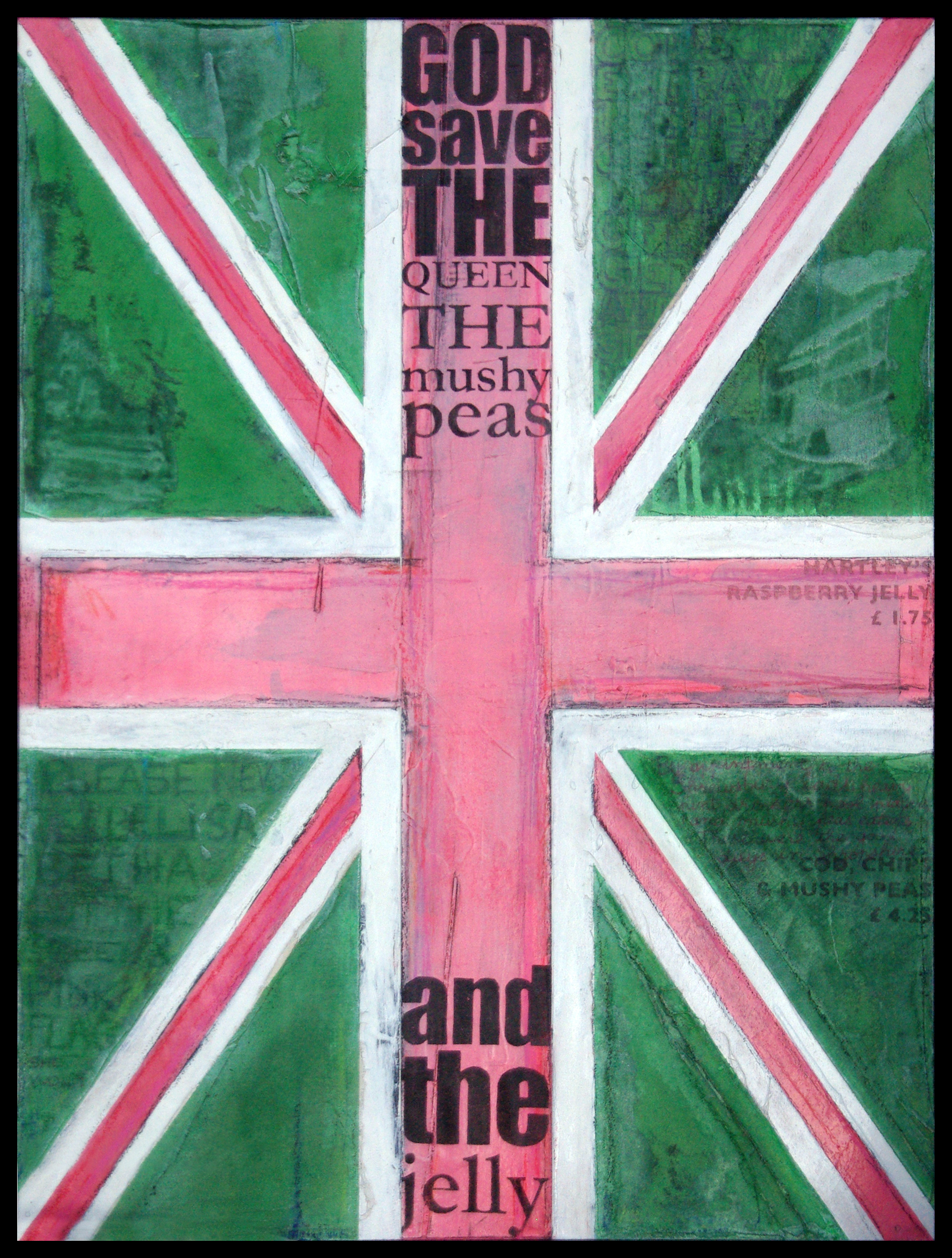 God save the Queen, the Mushy peas and the Jelly